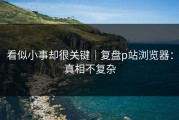 看似小事却很关键｜复盘p站浏览器：真相不复杂